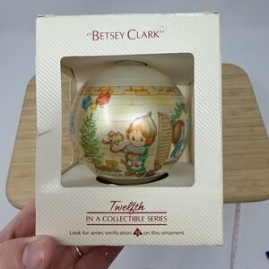 Hallmark Keepsake Betsey Clark Ornament Glass 12th In Series 1984 Box Christmas